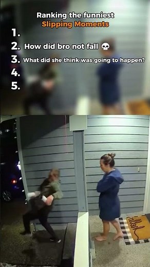 Ranking The Top 5 Funniest Slipping Moments #funny