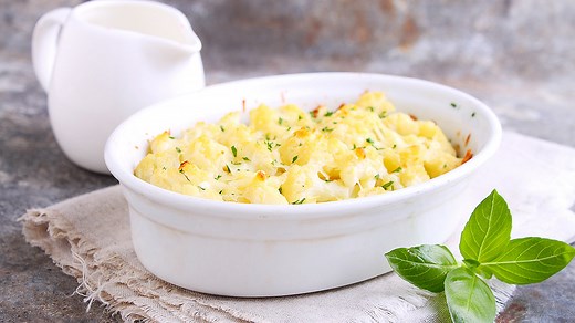 Gratin de chou-fleur allégé pas cher en 10 min