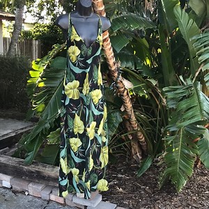 Victoria’s Secret  tropical print slip dress
