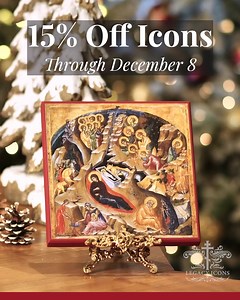 Our #Thanksgiving Sale continues with 15% OFF all #icons—today through December 8! Give a museum-quality heirloom icon this Christmas, honoring the life of our Lord Jesus Christ and his holy friends, the saints. With our lifetime no-fade guarantee, you can rest assured this legacy of faith will be passed down through the generations. Shop our collection of over 1000 icons today at legacyicons.com! | Legacy Icons, LLC | Facebook