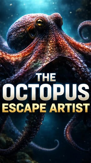 The Octopus Escape Artist Meet the ocean’s ultimate escape artist — flexible, smart, and unpredictable. #Octopus #Oceanlife #intothejungle