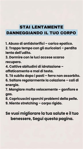 😱 9 Abitudini Quotidiane che Rovinano la Tua Salute #salute #consigli