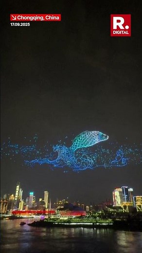5000 Drones Illuminate Chongqing's Sky With Dazzling Chinese Sceneries | China
