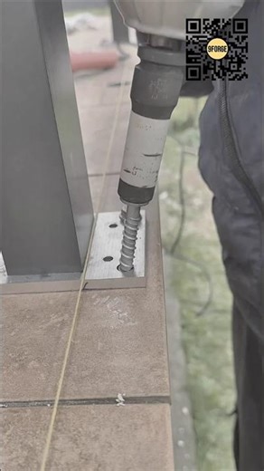 Steel Post Base Plate Installation | Precision Anchoring Process #9forge