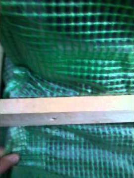 How to secure the plastic cover of a polytunnel.