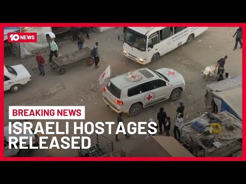 Hamas Releases First Seven Israeli Hostages To Red Cross In Gaza | 10 News