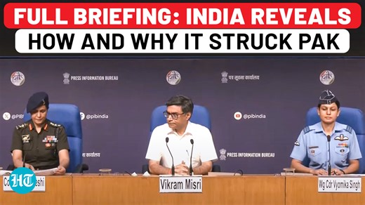 Full video: Indian army, air force give details of military strikes on Pakistan | Operation Sindoor