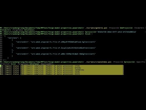 Model Properties API by PowerShell Console