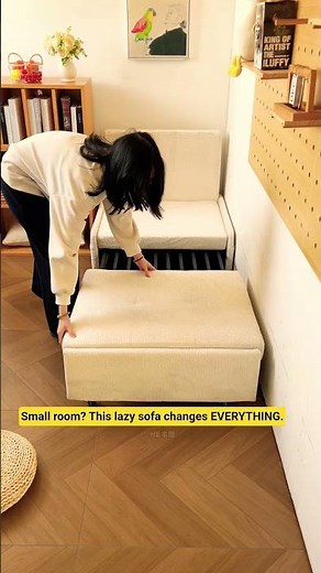 Space-Saving Lazy Sofa 😳 Tiny Room Setup Looks Bigger Instantly