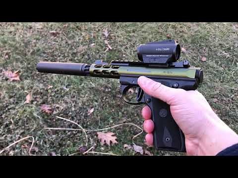 Shooting a suppressed Ruger 22/45 Lite with a Silencerco Spectre II and Holosun HS503GU Red Dot