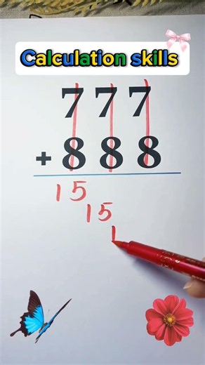 Master this easy addition trick to solve math problems in seconds! 🧠✨ #math #hacks #quickmath