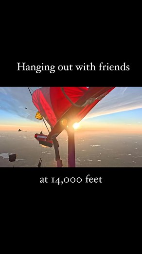 9.1K views · 227 reactions | Hanging out with friends at 14,000 feet | Midwest Freefall Sport Parachute Club | Facebook