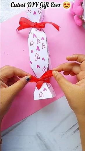 DIY Cute Gift with Paper 🎁 So Easy & Adorable! #diy #craft #papercraft