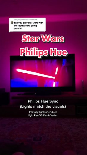 Experience Epic Lightsaber Duels with Philips Hue Sync Box