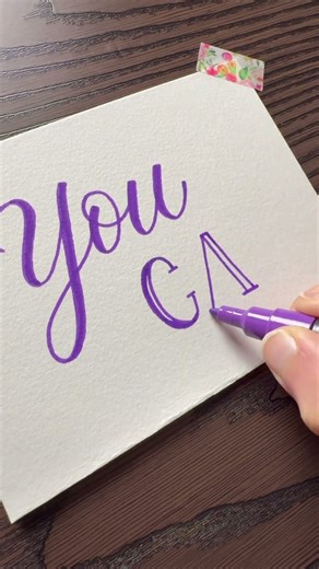 Simple & Calming Card Design | Hand Lettering | ASMR | Calligraphy