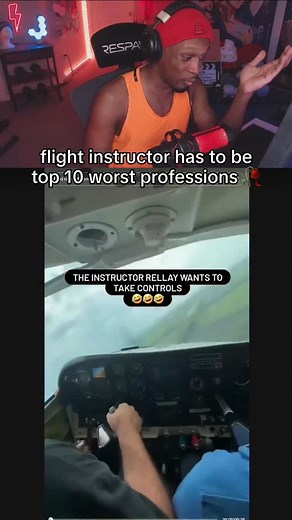 6.5K views · 108 reactions | Flight instructor gotta be top 10 worst jobs oat ✌  in Bio❗️Twitch // JbroAlsoDraws #jbroalsodraws #streamer #reaction #clips #explore #reels #viral | J Bro Also Draws | Facebook
