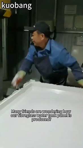 Production of FRP water tank panels