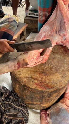 Meat cutting processing scale.