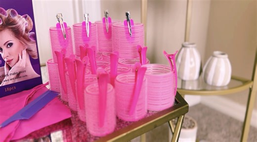 Watch Hair roller set/ curling hair on Amazon Live