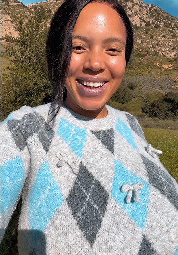 Argyle sweater 👕 hike 🥾 #argyle #sweater #sweaterweather #hiking #fyp