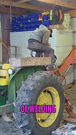 DIY Backhoe Build: Basement Fix & Baby Prep! #shorts