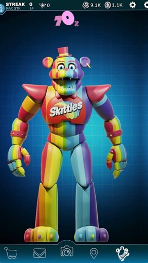 Fnaf ar edit | Wellerman - Sea Shanty 100%-1% | Security Breach edit #wellerman #shorts #edit