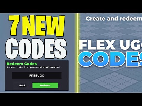 *NEW* All Working UPDATE CODES FOR FLEX UGC IN AUGUST 2025 | ROBLOX FLEX UGC CODES
