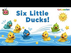 Six Little Ducks 🦆 Best Animated Nursery Rhyme for Toddlers