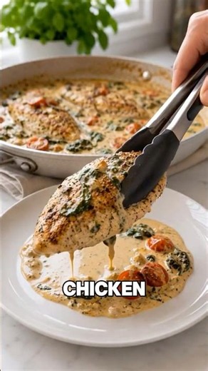 This Creamy Tuscan Chicken Looks Like A Restaurant Dish 🍗