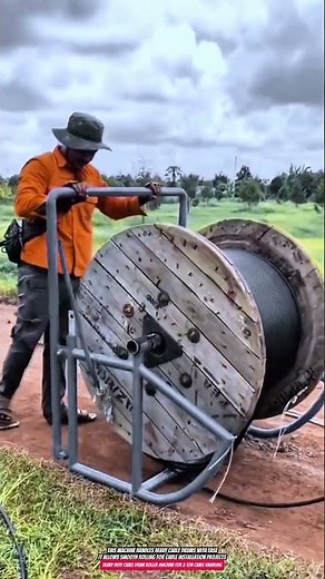 Heavy Duty Cable Drum Roller Machine for 2 Ton Cable Handling