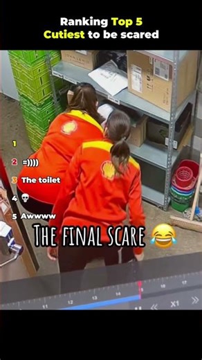 Top 5 Cutest Reactions to Being Scared 🤣 #funny #prank #memes #foryou #comedy #duet