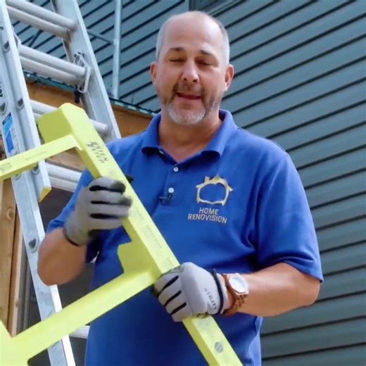124K views · 1.9K reactions | Every year in North America over 500 THOUSAND people will fall off a ladder, and 97% of these accidents are homeowners! Unbelievable. I'm going to show you the reason that leads to so many ladder falls, and I'm sharing with you a solution to this common ladder hazard. | Home RenoVision DIY | Facebook