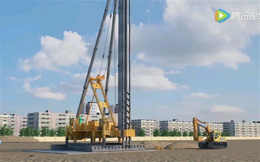 《科普》◎SMW工法桩 施工动画全过程