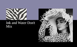 Ink and water don't mix - HTML Template by Nicepage