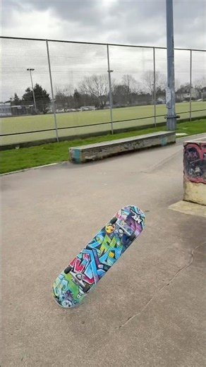 My Skateboard Went Flying! 🛹 Crazy Ollie Trick! #Shorts