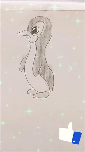 penguin drawing tutorial #youtubeshorts #subscribe #drawing