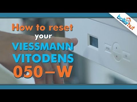 How to reset a Viessmann Vitodens 050-W boiler