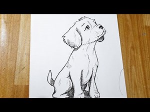 How To Draw A Dog Step By Step | Dog Drawing Easy