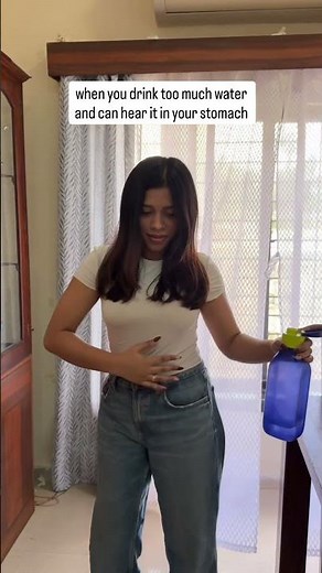 Ever chugged a big bottle of water and then felt (or even heard) it sloshing inside your stomach?