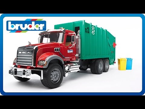 Bruder Toys MACK Granite Rear Loading Garbage Truck #02812