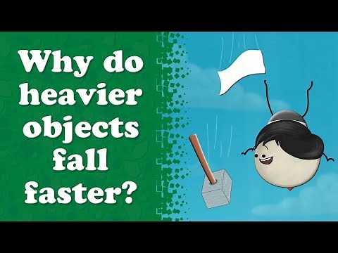Why do heavier objects fall faster? | #aumsum #kids #science #education #children