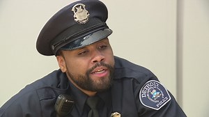 From homeless to class speaker, one of Detroit's newest officers has a remarkable story to tell