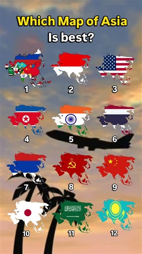 Which is the best Map of Asia? #world #asia #asian #map #geography #flag #country #comment #memes