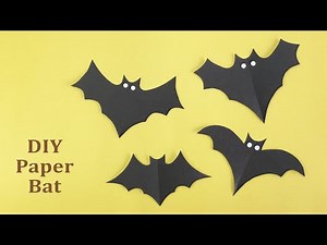 Easy DIY Paper Bat for Kids Crafts | Halloween Decorations