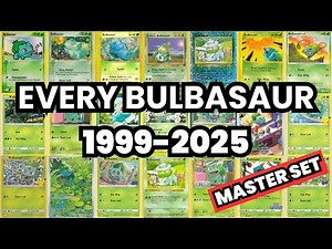 Every Bulbasaur Card From 1999 to 2025 I Complete Bulbasaur Master Set