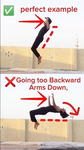 How to Do Backflip ✅ Avoid these mistakes 💯 #backflip #tutorial #short