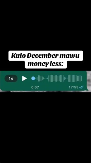 Money Less in December: Funny Voice Note Comedy Venda