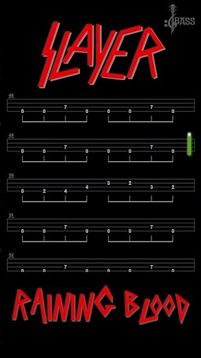 Raining Blood Bass line | Slayer ‪@ChamisBass‬ #chamisbass #basstabs #slayer #metalbass