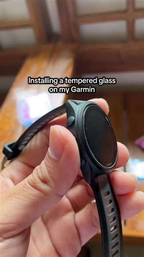 Installing tempered glass on my Garmin as easy as 1,2, and 3. #garminwatch #temperedglass #screenprotector #installation #tutorial