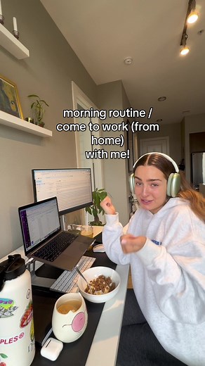 My 7-9 Morning Routine: Work from Home Vlog